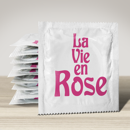 Image of funny condom "La vie en rose", 10 units