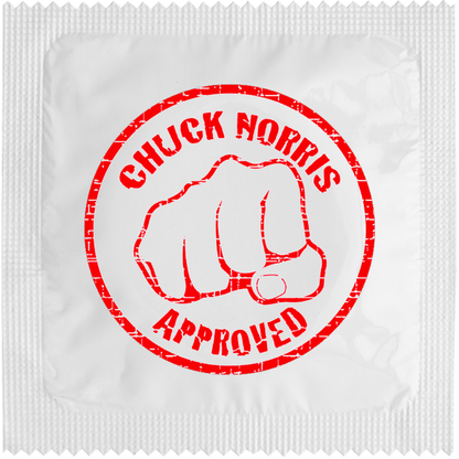 Image of funny condom "Chuck Norris"