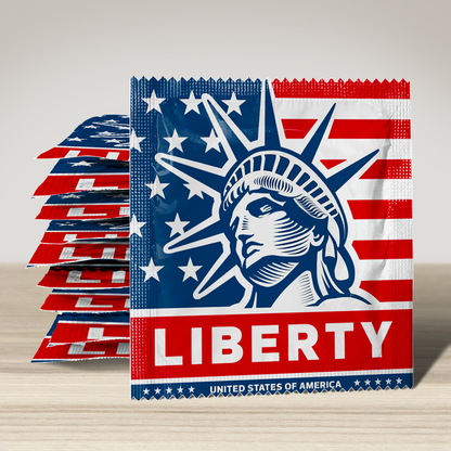Image of funny condom "Liberty", 10 units
