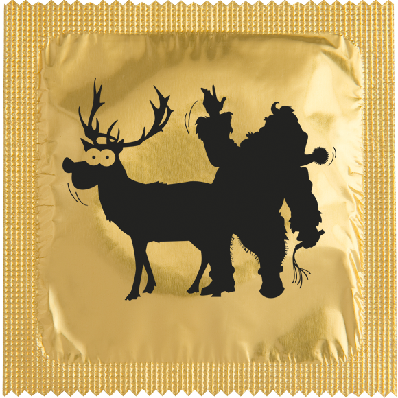 Image of funny condom "Santa"