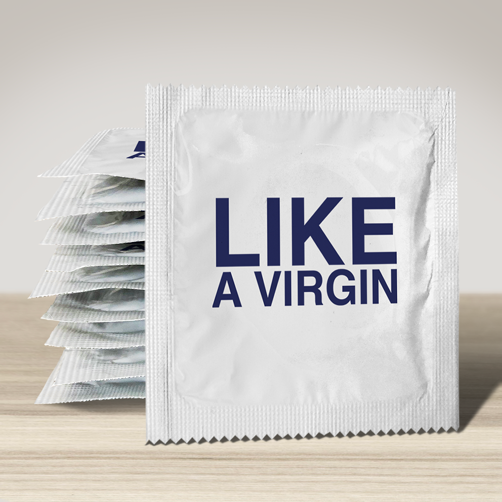 Image of funny condom "Like A Virgin", 10 units