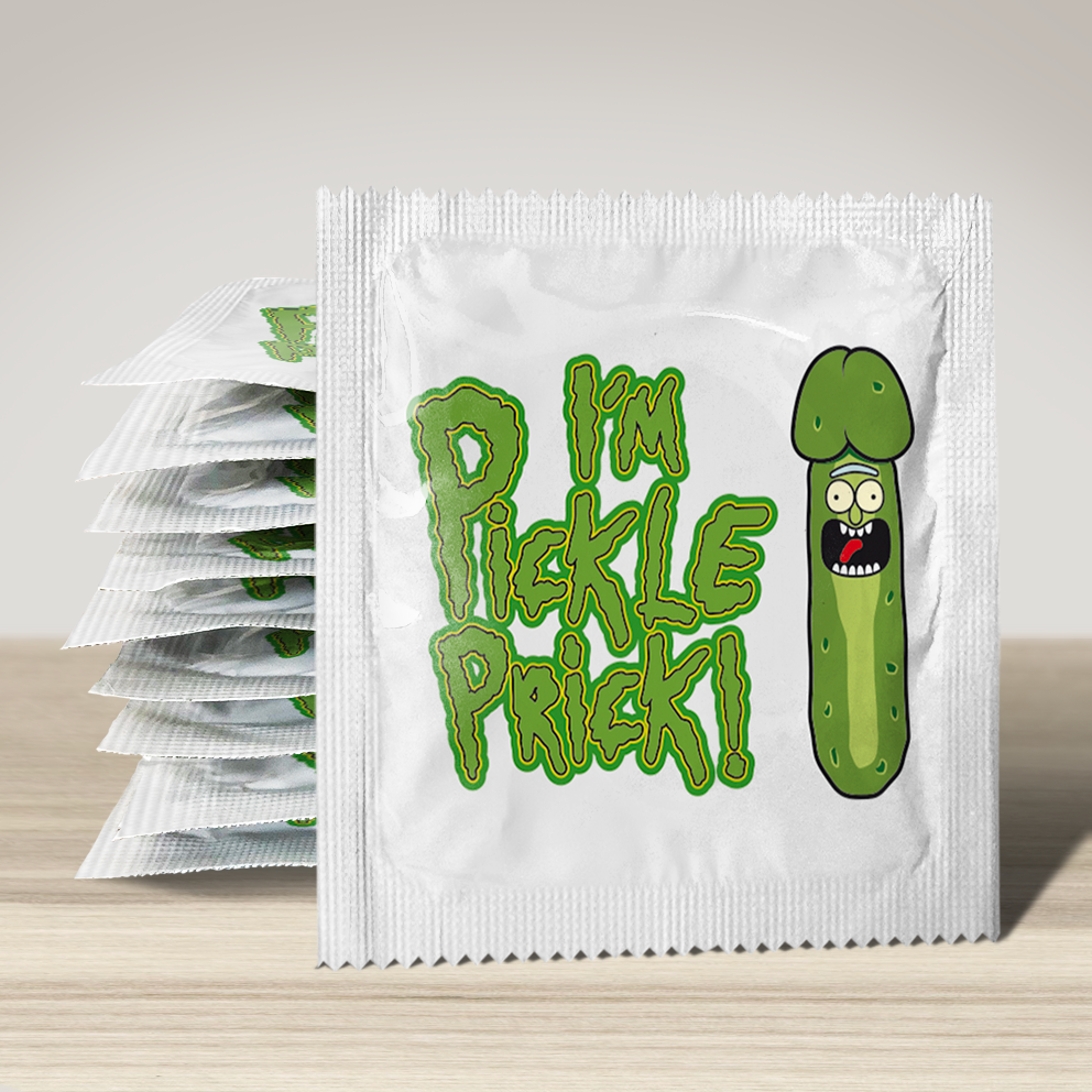 Image of funny condom "I'M Pickle Prick", 10 units