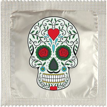 Image of funny condom "Skull 4"