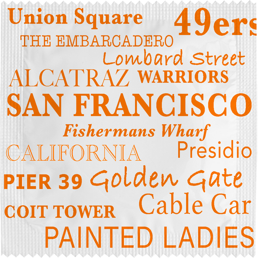 Image of funny condom "San Francisco City"