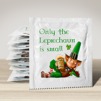 Image of funny condom "Only The Leprechaun Is Small", 10 units