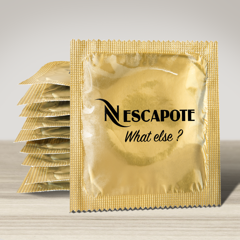 Image of funny condom "Nescapote", 10 units