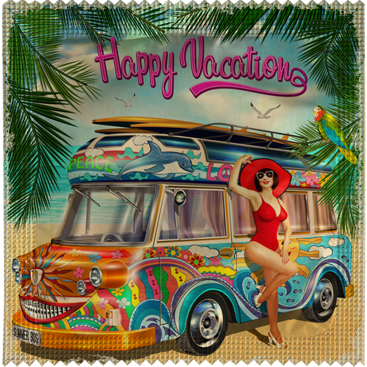 Image of funny condom "Happy Vacation"