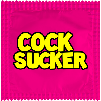 Image of funny condom "Cock Sucker"