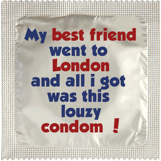 Image of funny condom "Best Friend Lousy Condom London"