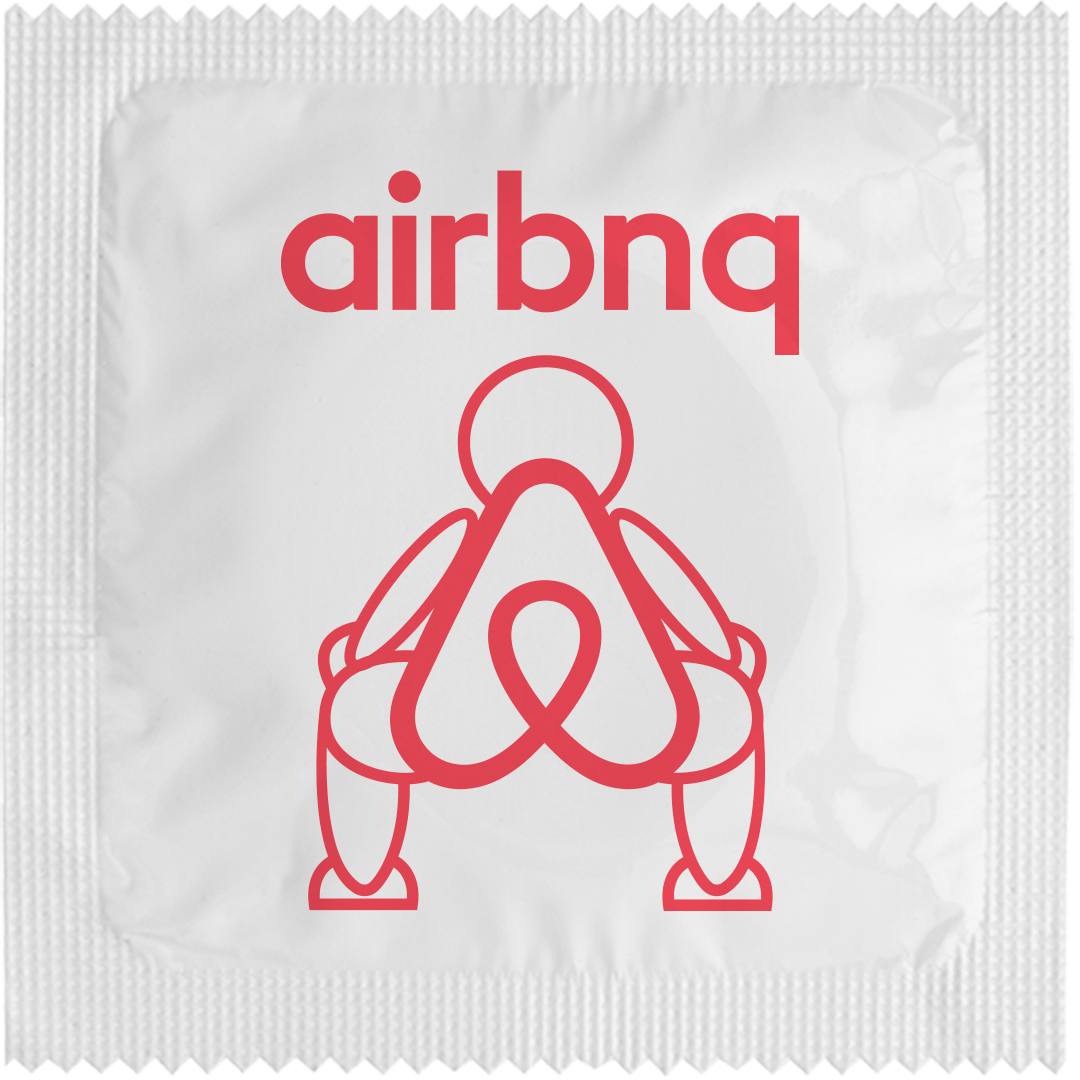 Image of funny condom "Airbnq"