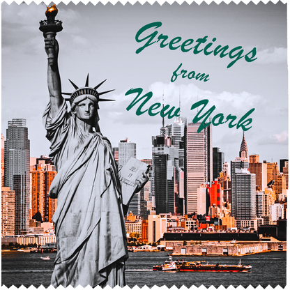 Image of funny condom "Greetings New York City"