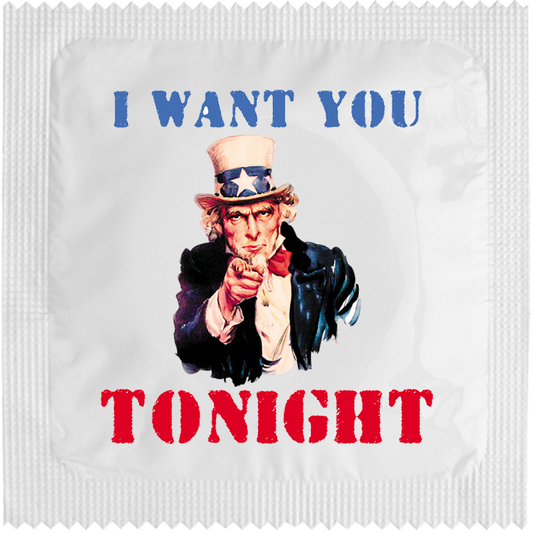 Image of funny condom "I want you tonight"