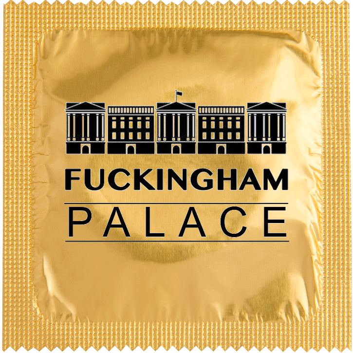 Image of funny condom "Fuckingham Palace"