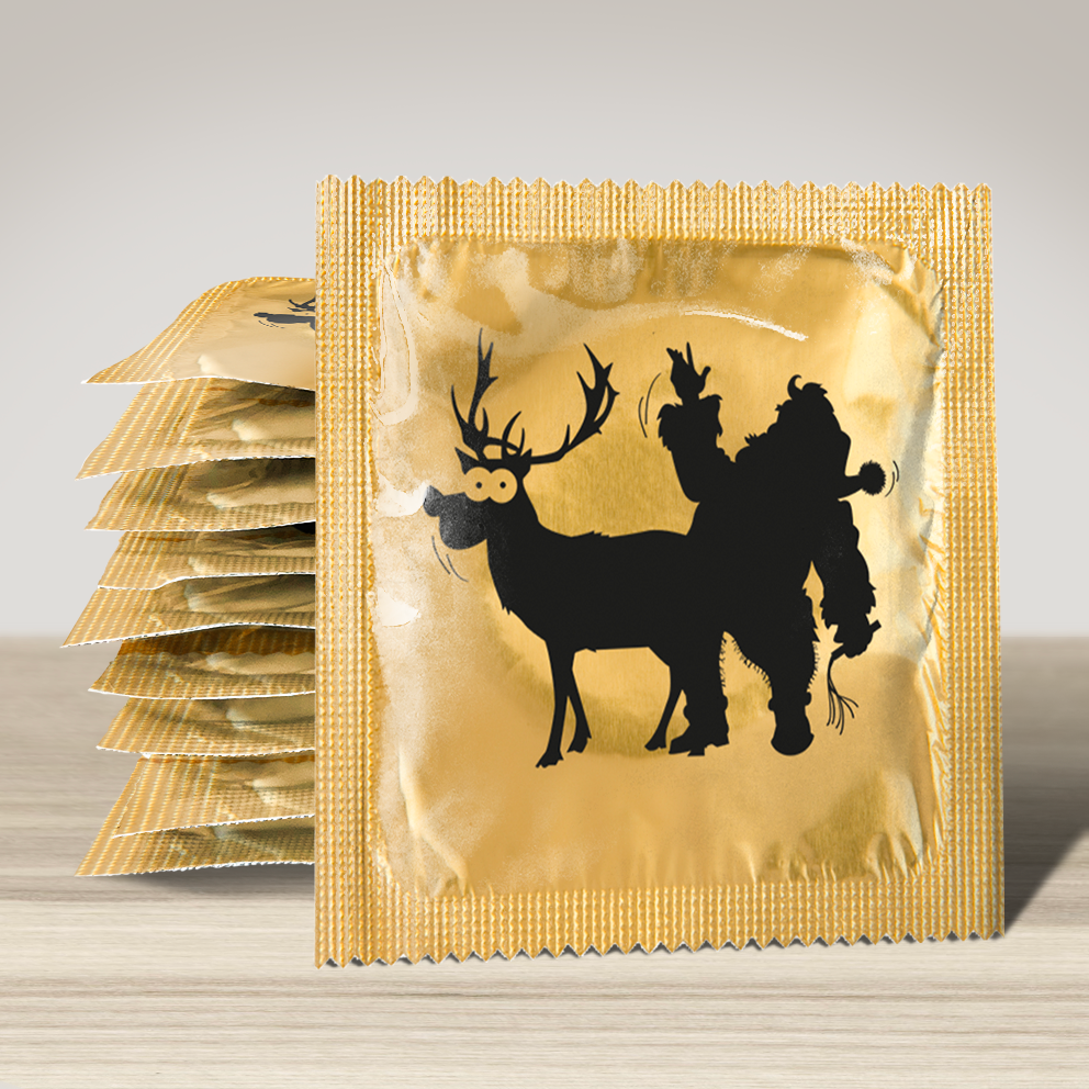 Image of funny condom "Santa", 10 units