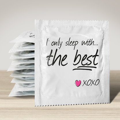 Image of funny condom "I Only Sleep With The Best", 10 units