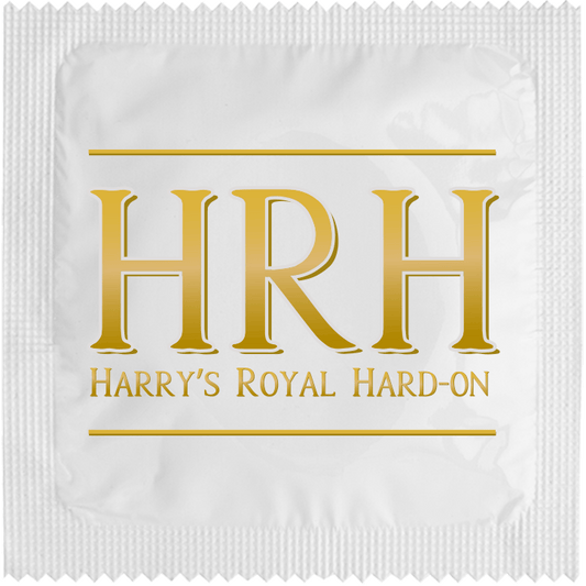 Image of funny condom "Harry'S Royal Hard On"