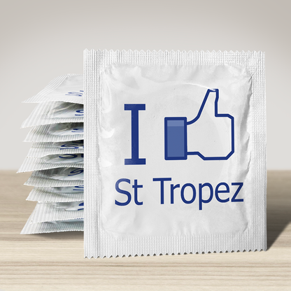 Image of funny condom "I Like St Tropez", 10 units