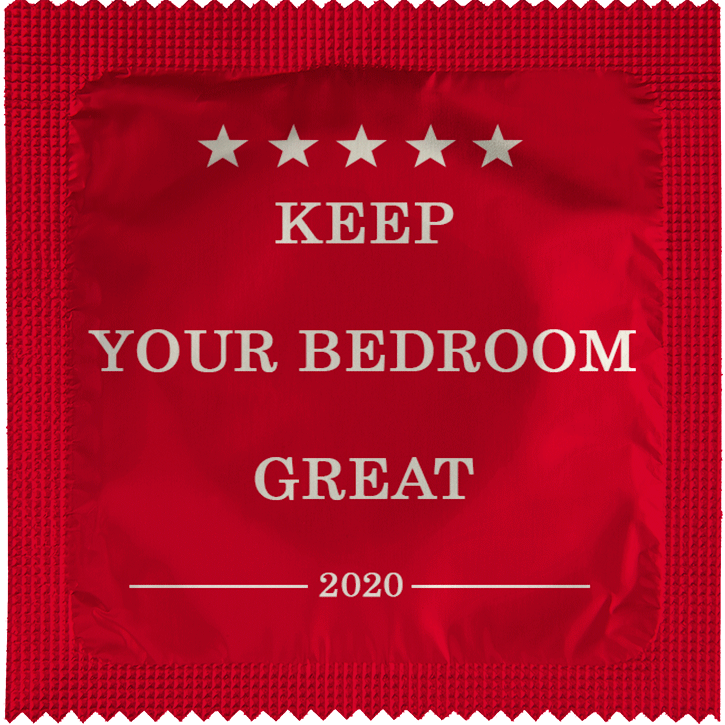 Image of funny condom "Keep Your Bedroom Great"