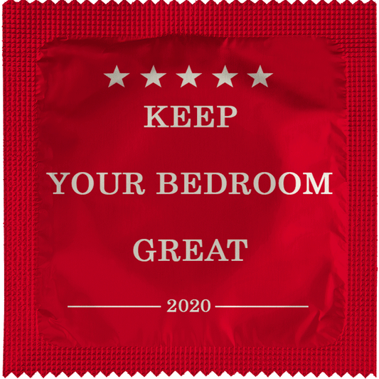 Image of funny condom "Keep Your Bedroom Great"